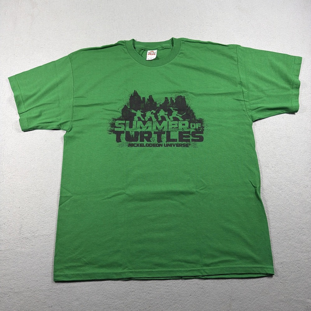 Teenage Mutant Ninja Turtles Summer Of Turtles Shirt Mens XL Green Graphic Y2K